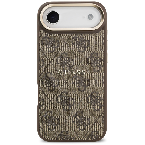 Etui Guess 4G PU Classic Logo MagSafe do iPhone Air brązowy