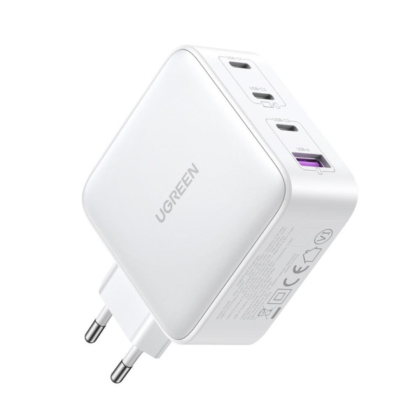 GaN Fast Charger 3xUSB C / USB 100W PPS Ugreen CD226 - White
