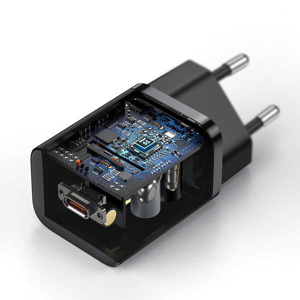 Baseus Super Si 1C szybka ładowarka USB Typ C 25W Power Delivery Quick Charge biały (CCSP020102)