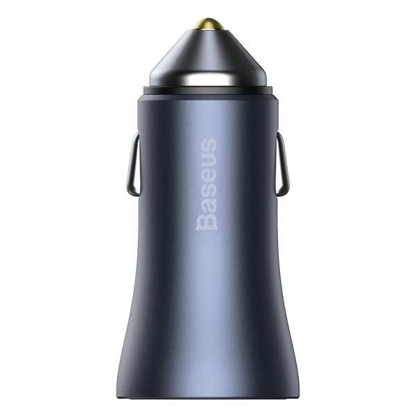 Baseus Golden Contactor Pro fast car charger USB Type C / USB 40 W Power Delivery 3.0 Quick Charge 4 + SCP FCP AFC gray (CCJD-0G)