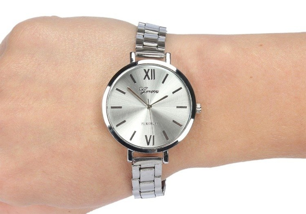 WATCH PLATINUM BRACELET SILVER PERFECT GIFT (4)