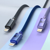 Baseus Crystal Shine Series cable USB cable for fast charging and data transfer USB Type A - Lightning 2.4A 1.2m blue (CAJY000003)