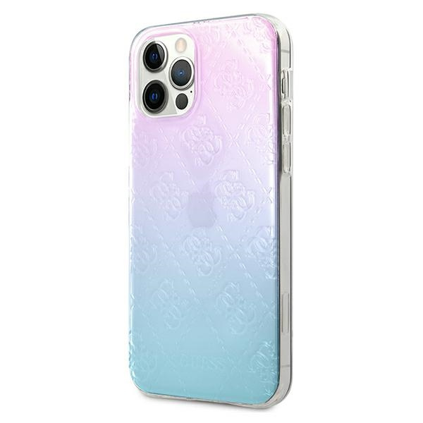 Guess GUHCP12L3D4GGBP iPhone 12 Pro Max6,7" niebiesko-różowy/blue&pink hardcase 4G 3D Pattern Collection
