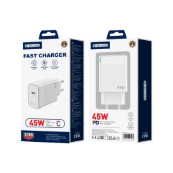 JELLICO wall charger C105 GaN PD 45W 1xUSB-C White