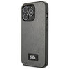 KARL LAGERFELD KLHCP13XSFMP2DG IPHONE 13 PRO MAX 6,7" HARDCASE SREBRNY/SILVER SAFFIANO PLAQUE