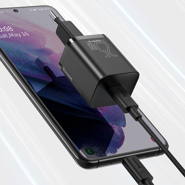 Baseus Super Si 1C szybka ładowarka USB Typ C 25W Power Delivery Quick Charge biały (CCSP020102)