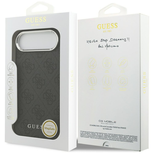 Etui Guess 4G Classic Logo MagSafe do    iPhone Air czarny