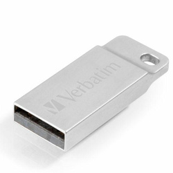 Verbatim Pendrive 16GB USB-A 2.0 MetalExecutive srebrny/silver 98748