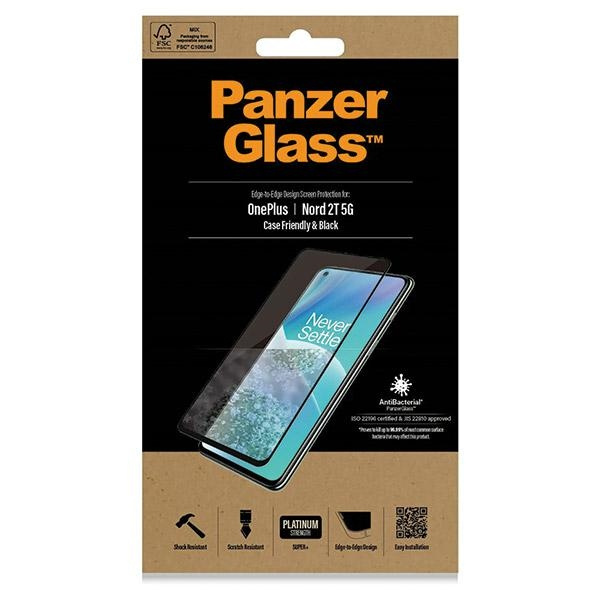 PanzerGlass E2E Regular OnePlus Nord 2T 5G Case Friendly czarny/black