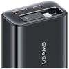 Ładowarka sieciowa USAMS Xiang Series    CC299 65W 1xUSB-C 1xUSB-A + kabel USB-C czarny