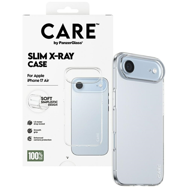Etui CARE by PanzerGlass Fashionable     X-Ray Soft Basic do iPhone Air przezroczysty