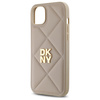 DKNY DKHCP15MPQDSLE iPhone 15 Plus 6.7"  beżowy/beige Quilted Stack Logo
