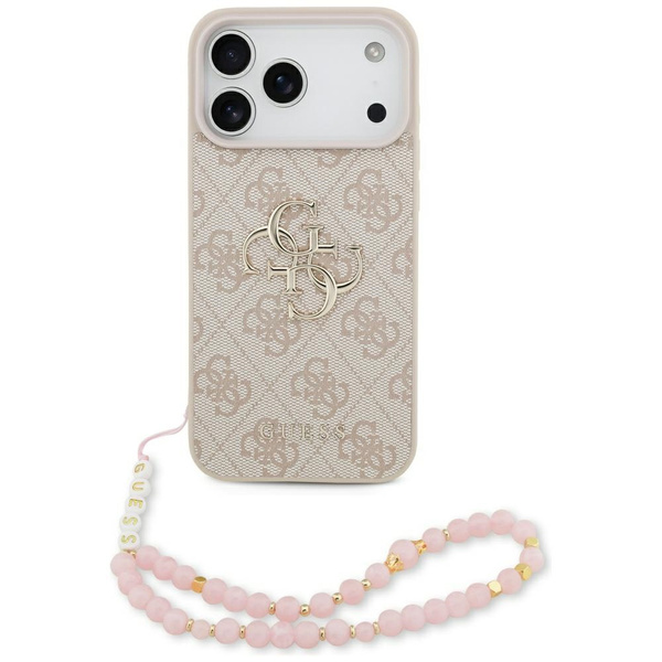 Etui Guess 4G Strap 4G Classic Logo do   iPhone 17 Pro Max różowy