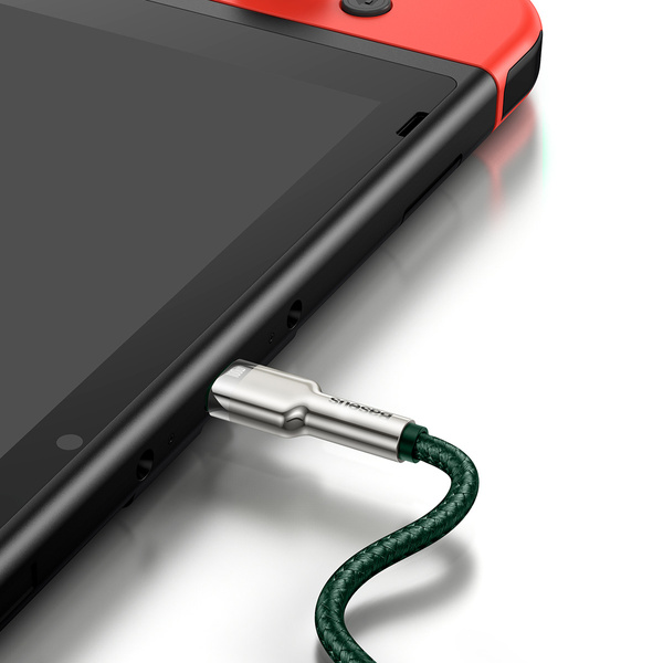 Kabel Baseus Cafule Series Metal Data USB-C / USB-C PD QC SCP 100W 5A 2 m - zielony