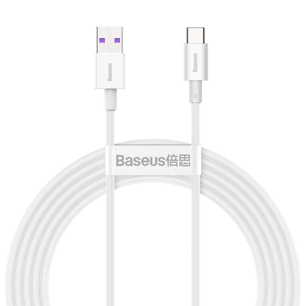 Baseus kabel Superior USB - USB-C 2,0 m biały 66W