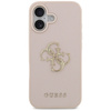 Etui Guess Grained Big 4G & Classic Logo do iPhone 17 różowy