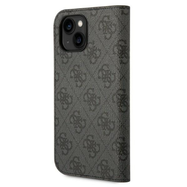 Guess GUBKP14SHG4SHK iPhone 14 / 15 / 136.1" czarny/black book 4G Vintage Gold Logo