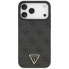 Etui Guess Leather 4G Triangle Strass    MagSafe do iPhone 17 Pro Max czarny