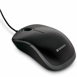 Verbatim Mysz optyczna Silent USB-A 1000dpi czarny/black 49024