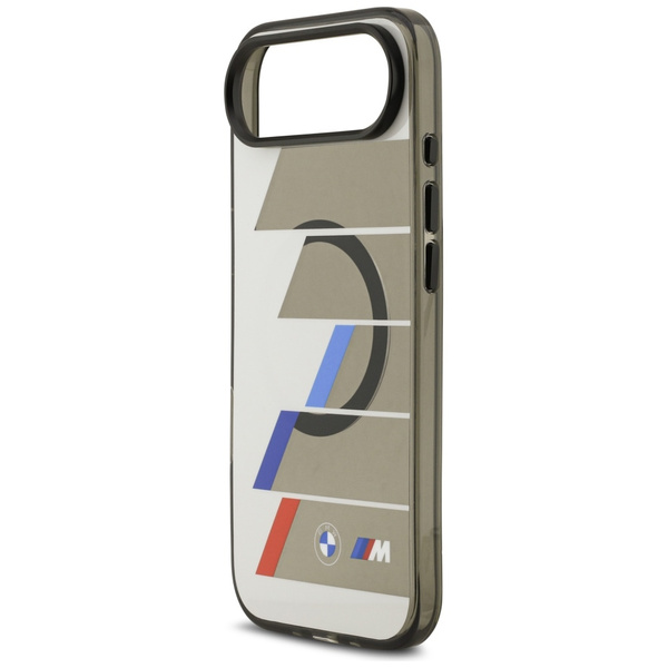 Etui BMW M IML Metal Buttons Tricolor    Lines MagSafe do iPhone Air antracyt