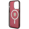 Etui Ferrari Translucent MagSafe na iPhone 14 Pro - czerwone