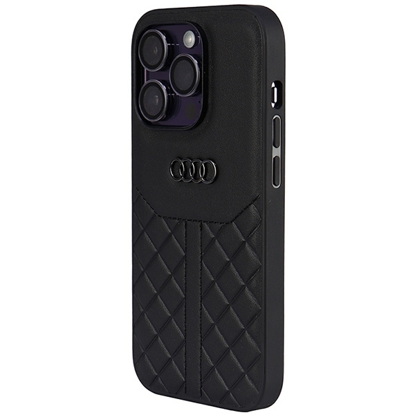 Etui Audi Genuine Leather na iPhone 14 Pro - czarne