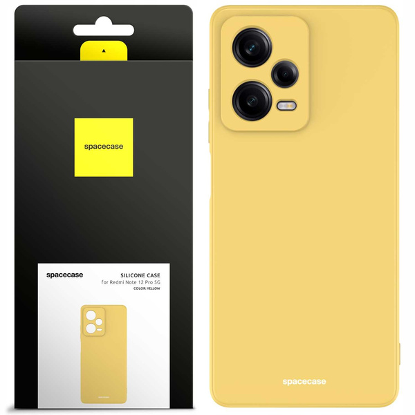 Spacecase Etui Silicone Case Redmi Note 12 Pro 5G yellow