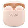 Guess słuchawki Bluetooth GUTWST26PSPTWS + stacja dokująca różowy/pink Classic EST Logo