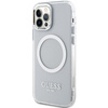 Guess GUHMP12MHTRMS iPhone 12/12 Pro 6.1" srebrny/silver hard case Metal Outline Magsafe