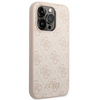 Guess GUHCP14LG4GFPI iPhone 14 Pro6,1" różowy/pink hard case 4G Metal Gold Logo