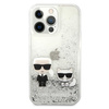 Karl Lagerfeld KLHCP13XGKCS 13 Pro Max6,7" srebrny/silver hardcase Liquid Glitter Karl&Choupette