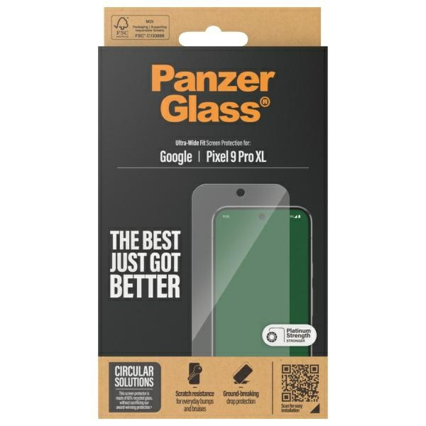 PanzerGlass Ultra-Wide Fit Google Pixel   9 Pro XL Screen Protection 4786