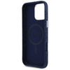 Etui Guess Denim Triangle Logo MagSafe   do iPhone 16 Pro niebieski