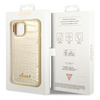 Guess GUHCP14MHGCRHD iPhone 14 Plus/ 15 Plus 6.7" złoty/gold hardcase Croco Collection