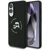 Etui Karl Lagerfeld Silicone Double      Heads And Circle MagSafe do Samsung Galaxy S25 Edge czarny