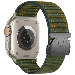 Pasek Beline Woven Nylon Diagonal Style  Parachute do Apple Watch 38/40/41mm zielony
