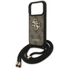 Etui Guess 4G Big Logo Cord Stap         Crossbody do iPhone 17 Pro brązowy