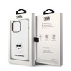 KARL LAGERFELD KLHMP14LSNCHBCH IPHONE 14 PRO 6.1 "HARDCASE WHITE/WHITE SILICONE CHAPETTE MAGSAFE