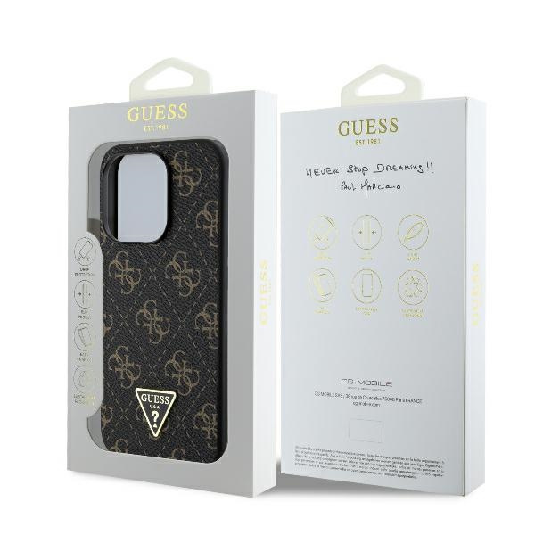 Guess GUHCP16XPG4GPK iPhone 16 Pro Max6.9" czarny/black hardcase New 4G Triangle