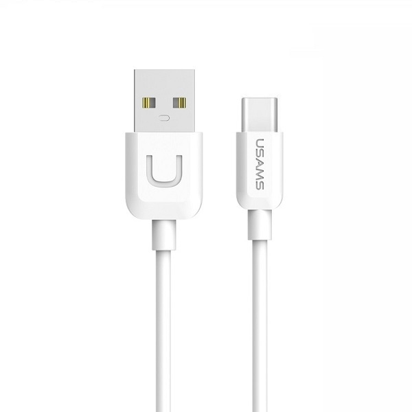 USAMS KABEL U-TURN USB-C 2A 1M BIAŁY