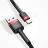 Baseus kabel Cafule USB - USB-C 3m 2A czerwony