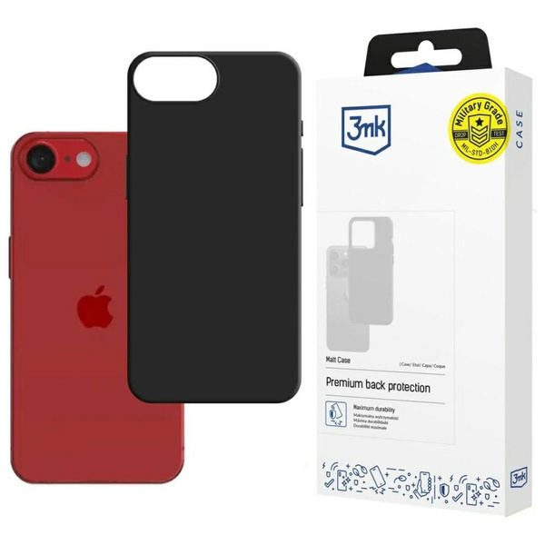 Etui 3MK Matt Case do Apple iPhone        16E/SE4 czarny
