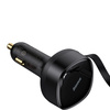 Car charger 2in1 33W 2x USB C (male) Baseus Enjoyment - black