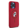 KARL LAGERFELD KLHMP15XSCMKCRHR IPHONE 15 PRO MAX 6.7" CZERWONY/RED HARDCASE SILICONE KARL & CHOUPETTE RING MAGSAFE