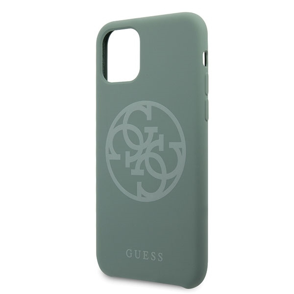 Guess GUHCN65LS4GKA iPhone 11 Pro Maxkhaki hard case Silicone 4G Tone On Tone