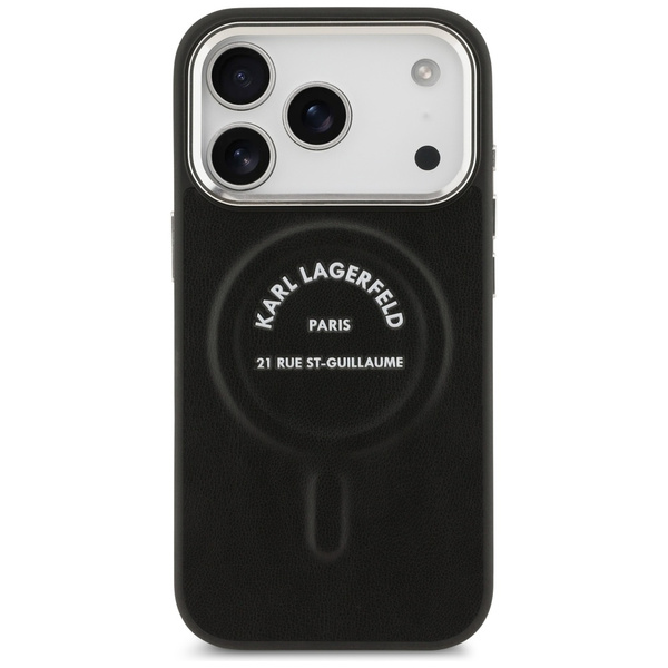 Etui Karl Lagerfeld Karl RSG Logo        MagSafe do iPhone 17 Pro Max czarny