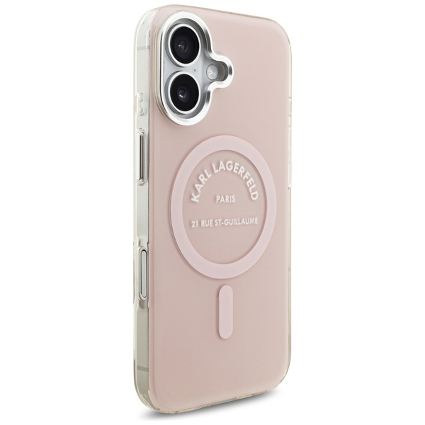 Etui Karl Lagerfeld IML Karl RSG Logo    MagSafe do iPhone 17 różowy