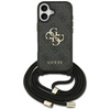 Etui Guess 4G Big Logo Cord Stap         Crossbody do iPhone 17 czarny
