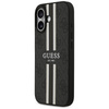 Etui Guess 4G Printed Stripes MagSafe do iPhone 17 czarny
