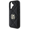 DKNY DKHCP16SPQDSLK iPhone 16 6.1"czarny/black Quilted Stack Logo